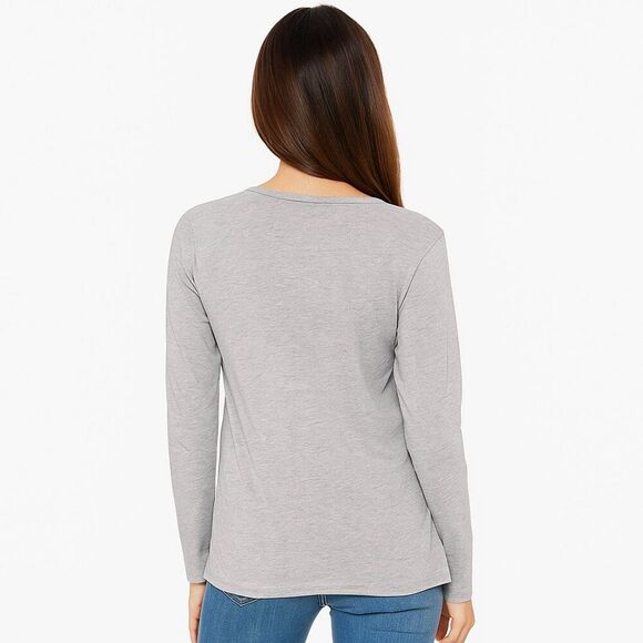 Mama Bear X-Large Gray Cotton Blend Long Sleeve Shirt Red Buffalo Plaid Graphic - Picture 2 of 7